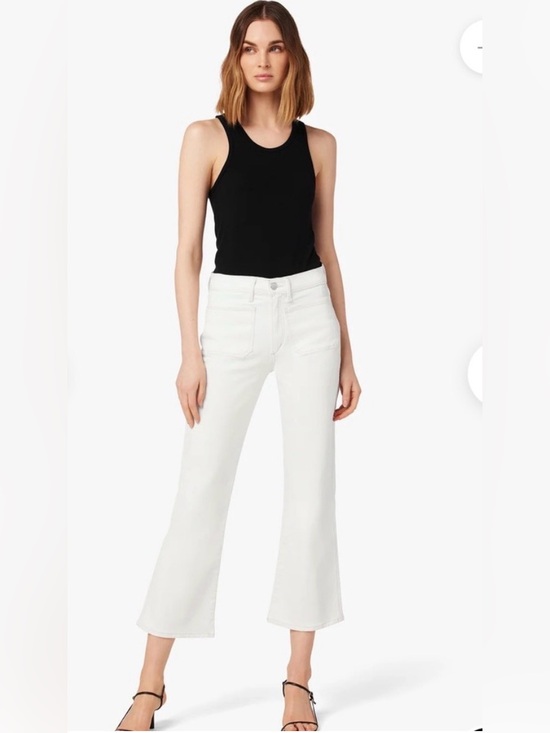 Joie Denim - Joie Crisp Cropped White Boot Cut Jeans